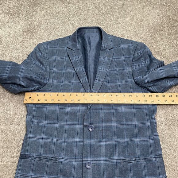 Bocaccio Uomo Suit Blazer Jacket Mens 40L Tartan Plaid Single Breasted Business - Picture 8 of 12